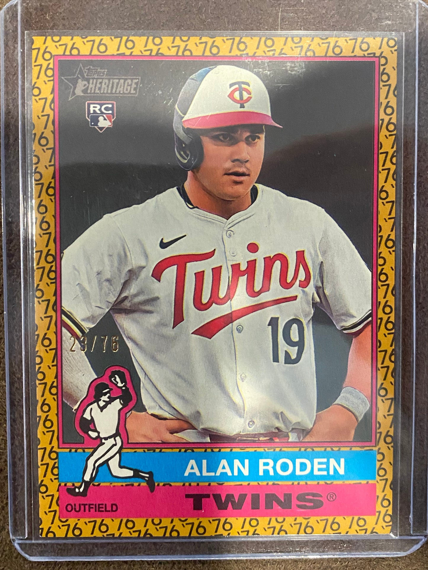 Alan Roden - 2025 Topps Heritage High Number - 1976 Border /76 - Twins