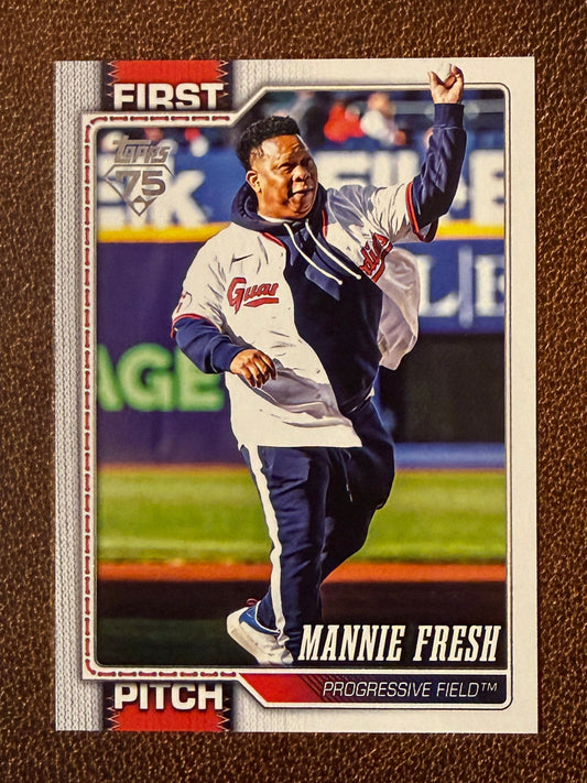 Mannie Fresh - 2026 Topps Series 1 - First Pitch Insert - Guardians
