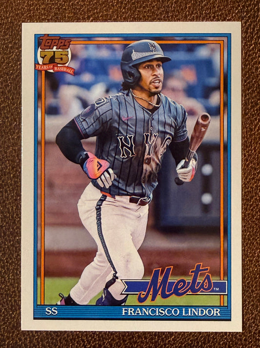 Francisco Lindor - 2026 Topps Series 1 - 1991 Insert - Mets