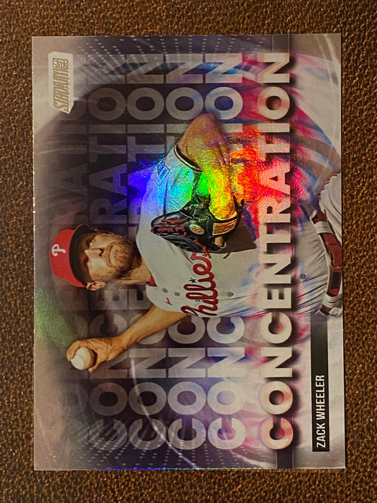 Zack Wheeler - 2025 Topps Stadium Club - Concentration Insert - Phillies