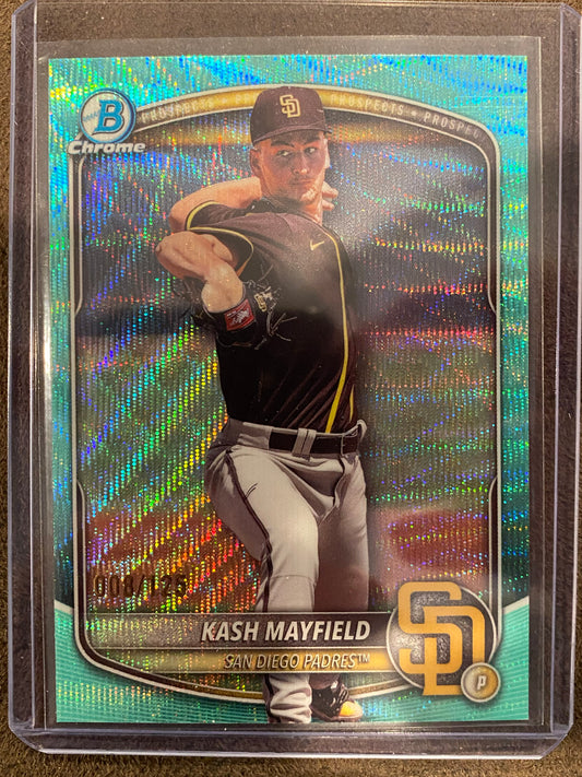 Kash Mayfield - 2025 Bowman Draft - AQUA wave /125 - Padres