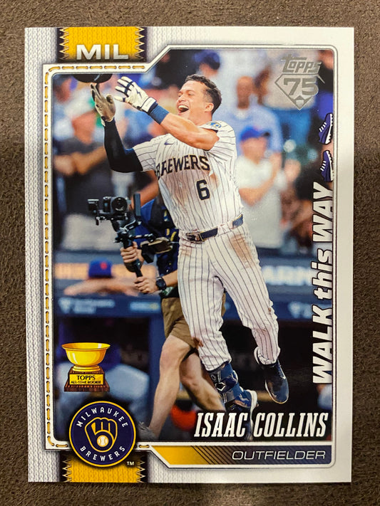 Isaac Collins - 2026 Topps Series 1 - Walk This Way SP - Brewers