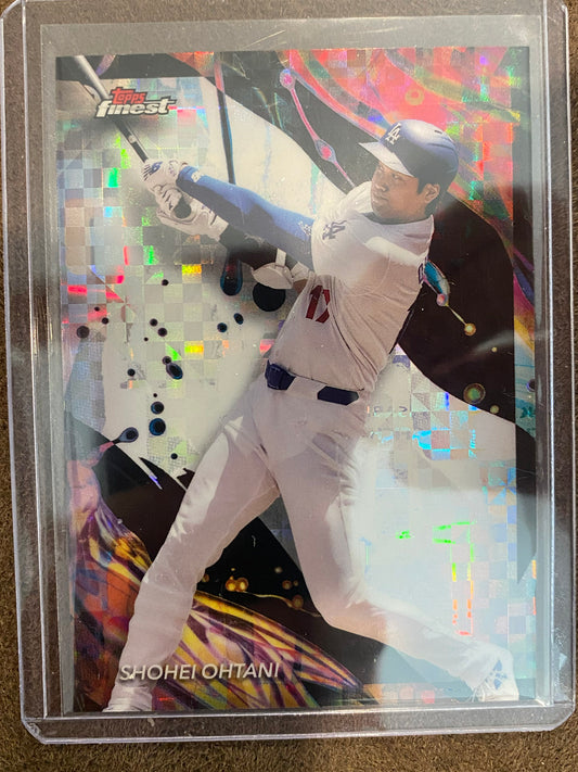 Shohei Ohtani - 2024 Topps Finest - Uncommon Checkerboard Refractor - Dodgers