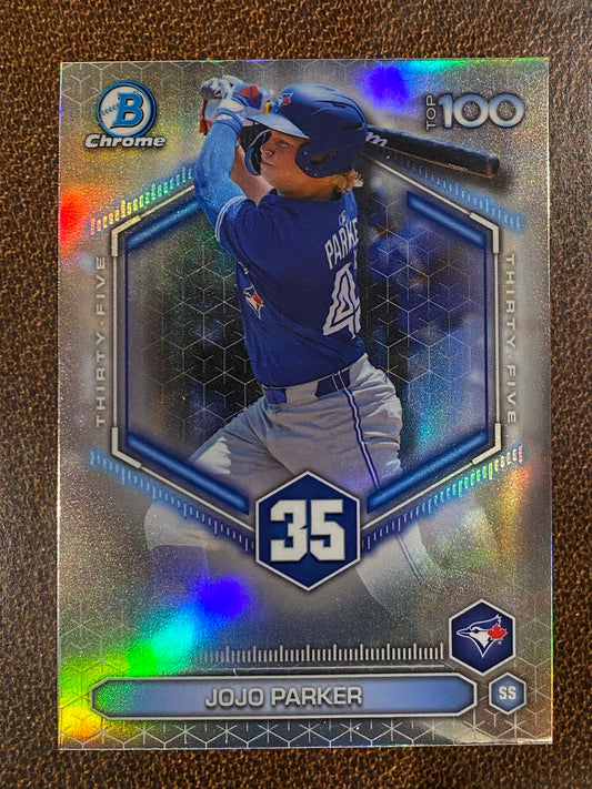 JoJo Parker - 2026 Bowman - Scouts Top 100 Insert - Blue Jays