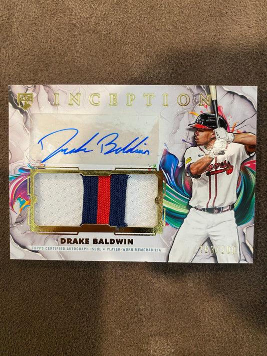 Drake Baldwin - 2025 Topps Inception - Rookie Patch AUTO /200 - Braves