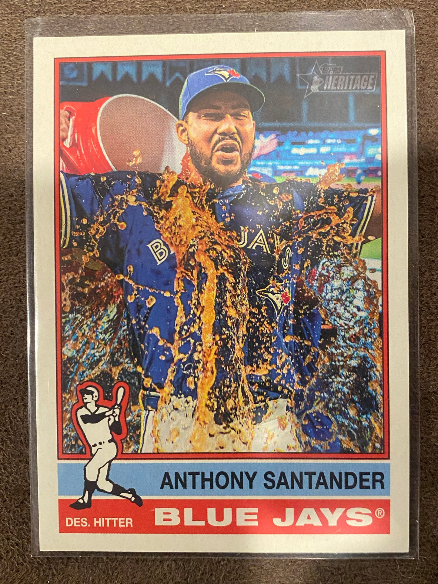 Anthony Santander - 2025 Topps Heritage - Image Variation - Blue Jays