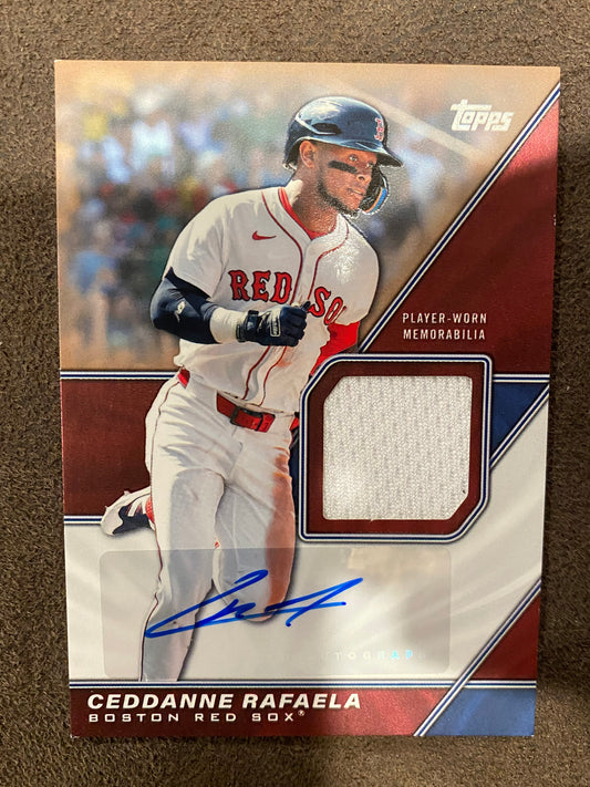 Ceddanne Rafaela - 2026 Topps Series 2 - GOLD Major League Material Patch /50 (*corner whiting*) - Red Sox