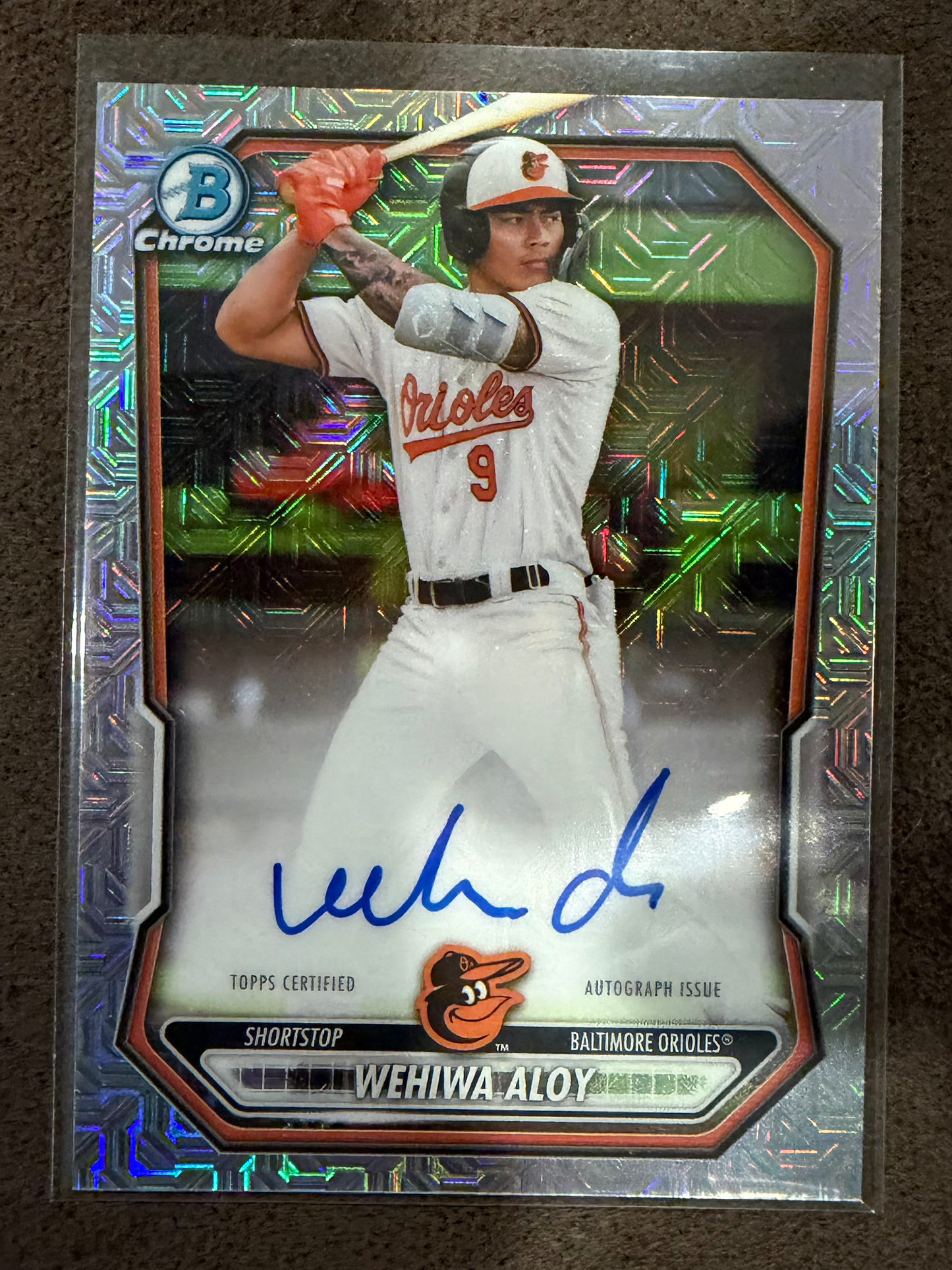 Wehiwa Aloy - 2026 Bowman - Mojo Prospect AUTO - Orioles