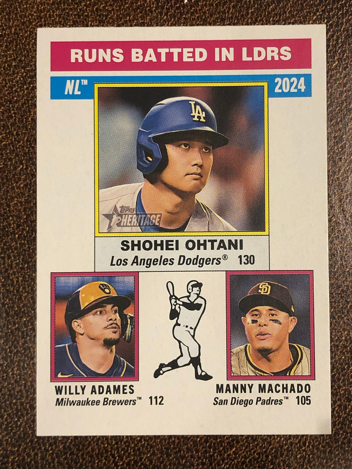 Shohei Ohtani / Willy Adames / Manny Machado - 2025 Topps Heritage - Base - Dodgers
