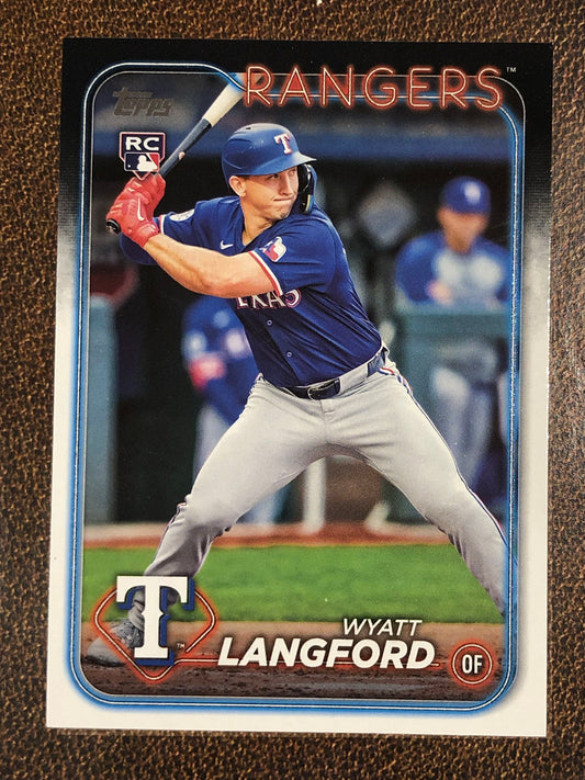 Wyatt Langford - 2024 Topps Update - Rookie Base - Rangers