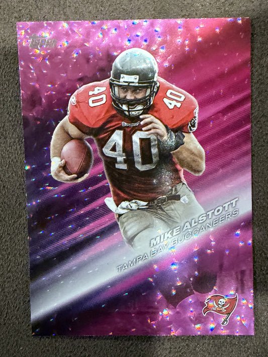 Mike Alstott - 2026 Topps Flagship - PINK Crackle Greats of the Game - Buccaneers