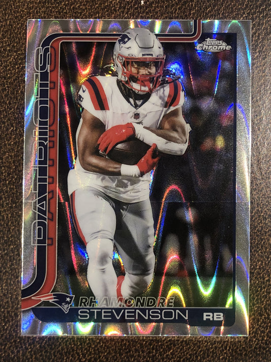 Rhamondre Stevenson - 2025 Topps Chrome - Raywave Refractor - Patriots