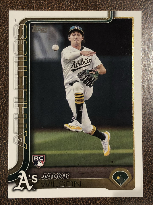 Jacob Wilson - 2025 Topps Series 1 - Rookie Base Card - Athletics