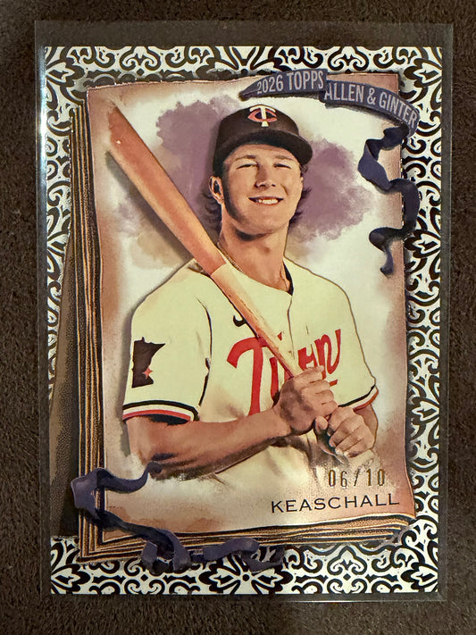 Luke Keaschall - 2026 Allen & Ginter - BLACK Foil Filagree /10 - Twins