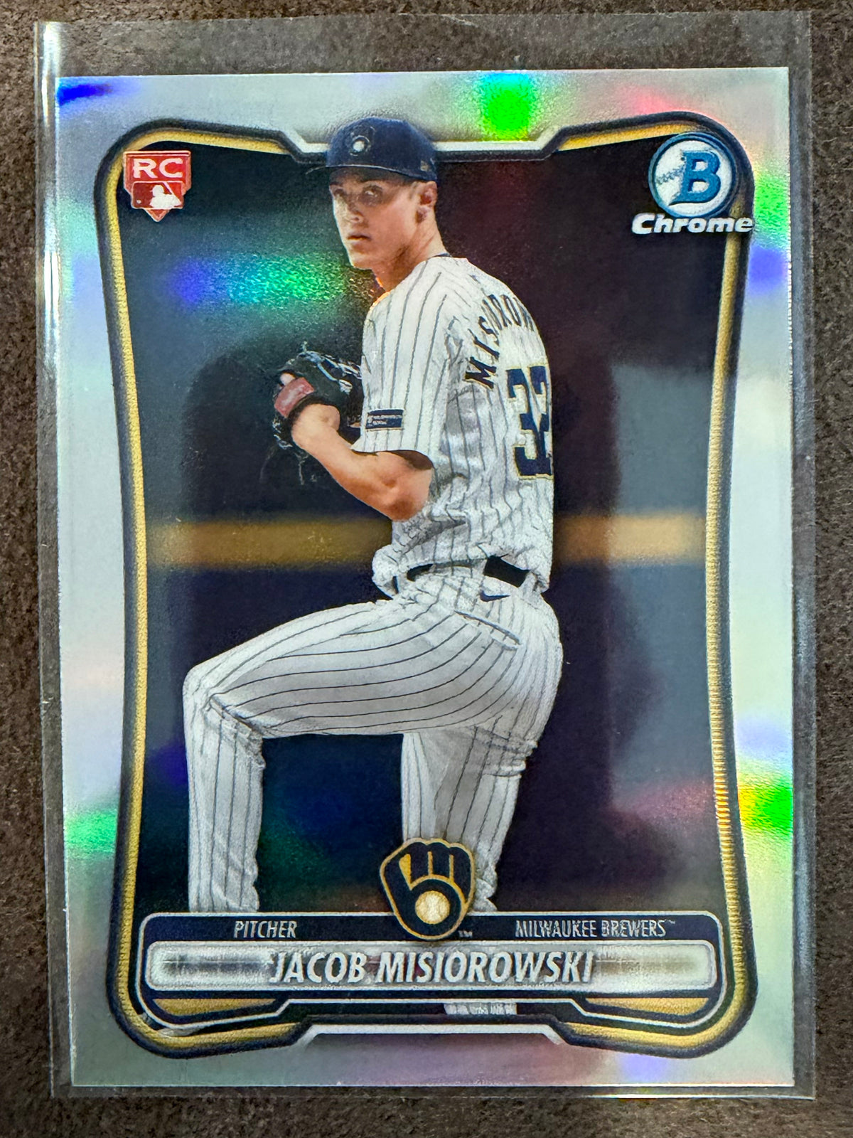 Jacob Misiorowski - 2026 Bowman Chrome - Red Rookie Redemption - Brewers