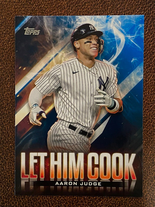Aaron Judge - 2024 Topps Update - Let Him Cook Blue Parallel - Yankees