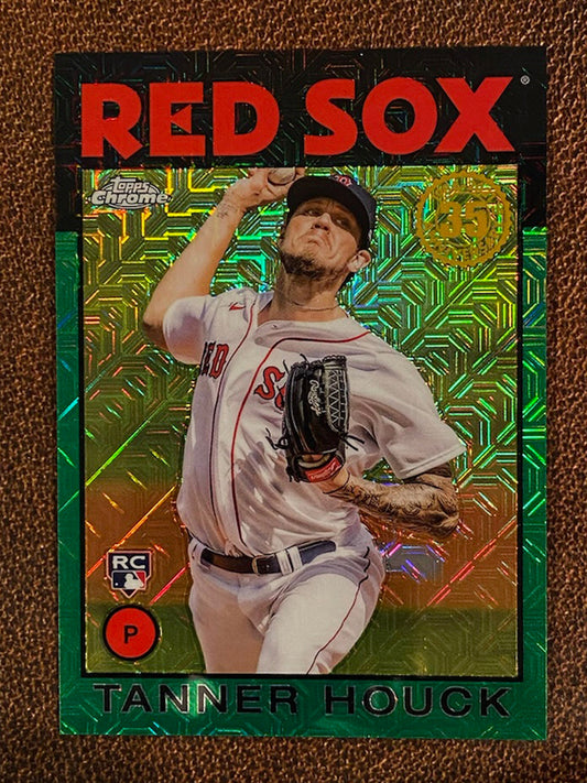Tanner Houck - 2021 Topps - Silver Pack Mojo Green /99 - Red Sox