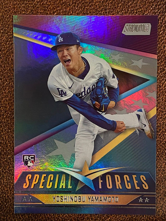 Yoshinobu Yamamoto - 2024 Topps Stadium Club - Special Forces - Dodgers