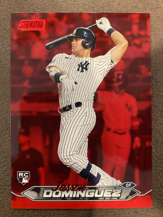 Jasson Dominguez - 2024 Topps Stadium Club - Red Foil - Yankees