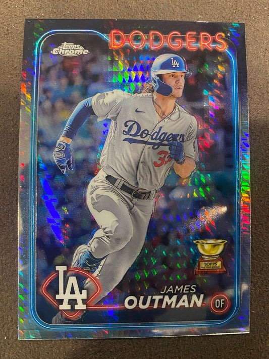 James Outman - 2024 Topps Chrome - Prism Refractors - Dodgers