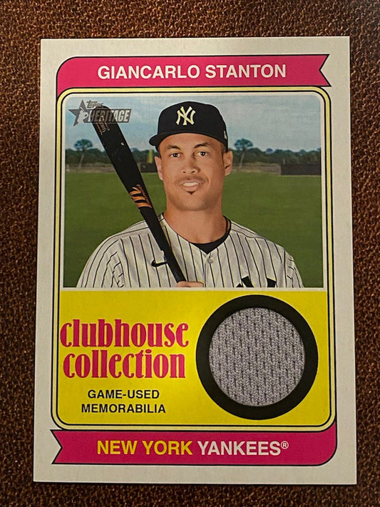 Giancarlo Stanton - 2023 Topps Heritage - Game-Used Relic - Yankees