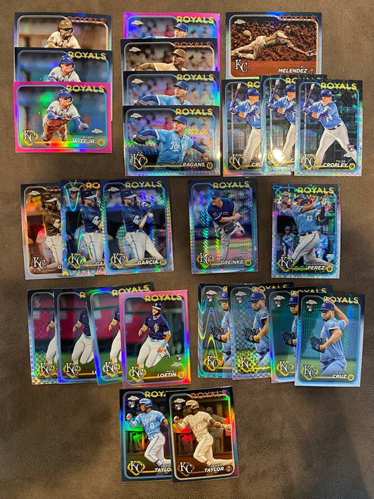 Kansas City Royals - All Parallels Lot - 2024 Topps Chrome - Royals