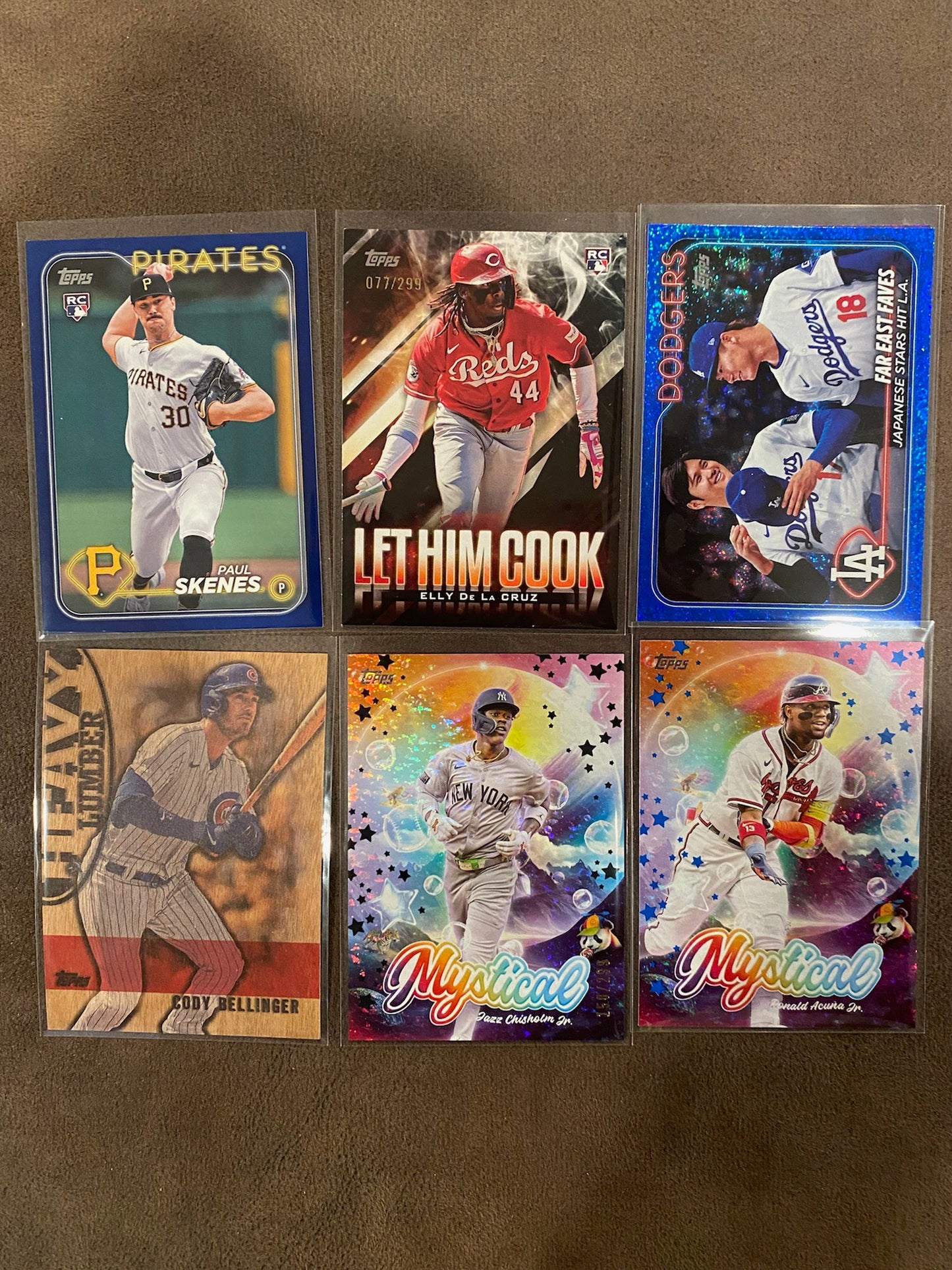 Skenes/Elly/Ohtani/Yamamoto/Bellinger/Chisholm/Acuna  - 2024 Topps Update - 6 Card Lot