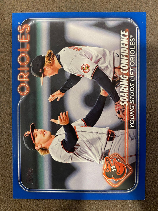 Jackson Holliday / Gunnar Henderson - 2024 Topps Update - Blue - Orioles