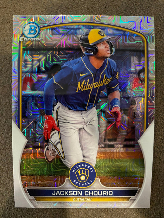 Jackson Chourio -  2023 Bowman - Mojo Refractor - Brewers