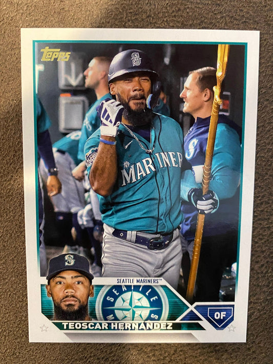 Teoscar Hernandez -  2023 Topps Update - SSP Golden Mirror - Mariners