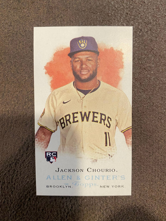 Jackson Chourio - 2024  Allen and Ginter - Mini Rookie Design Variation - Brewers