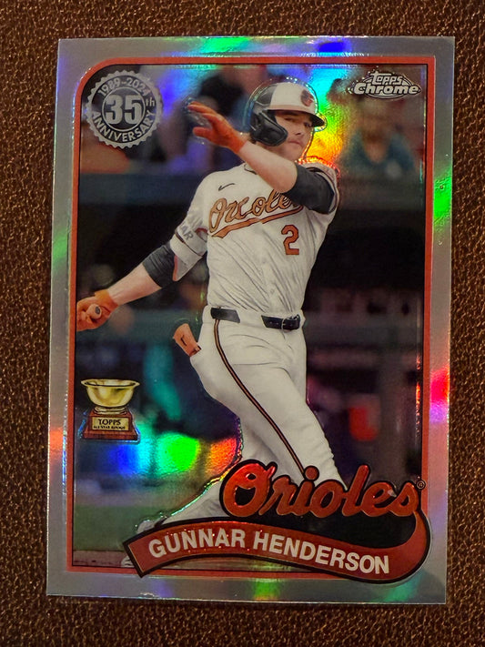 Gunnar Henderson - 2024 Topps Chrome Update - 1989 Refractor - Orioles