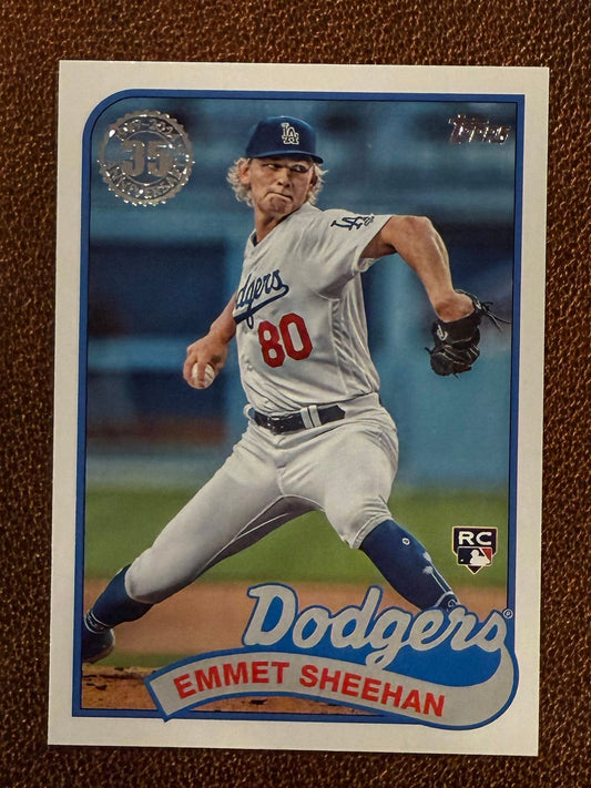 Emmet Sheehan - 2024 Topps Series 1 - 1989 Insert - Dodgers