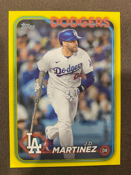 J.D. Martinez - 2024 Topps Series 2 - Yellow Parallels - Dodgers