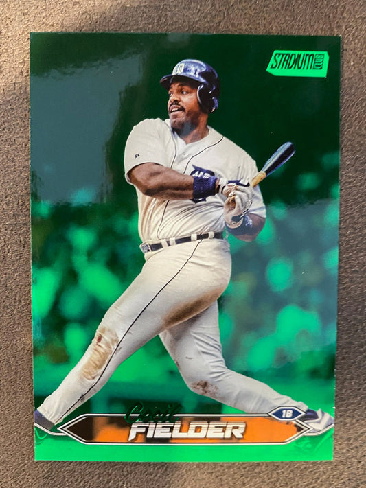 Cecil Fielder - 2024 Topps Stadium Club - Green Foil /199 - Tigers