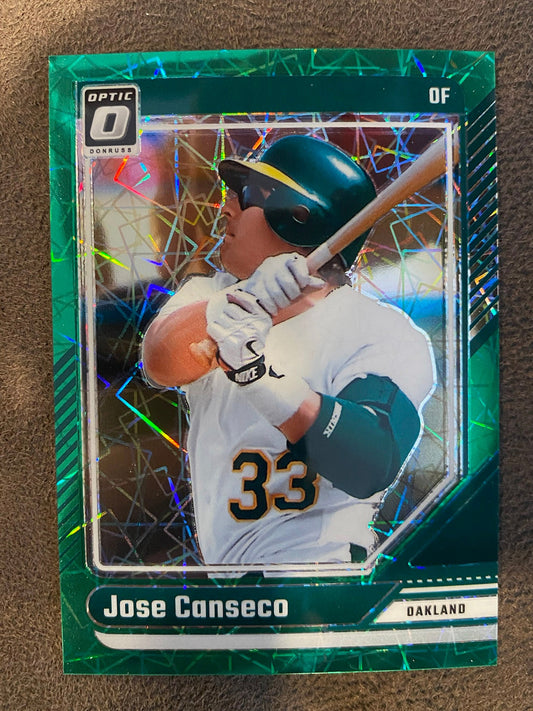 Jose Canseco - 2024 Donruss - Optic Green Laser /149 - Athletics