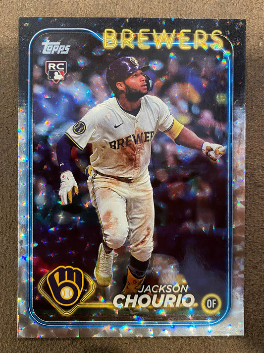 Jackson Chourio - 2024 Topps Update - Superbox Silver Crackle - Brewers