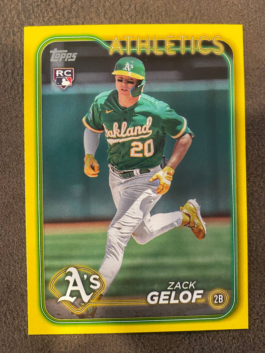 Zack Gelof - 2024 Topps Series 1 - Yellow - Athletics