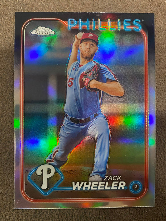 Zack Wheeler - 2024 Topps Chrome - Refractor - Phillies