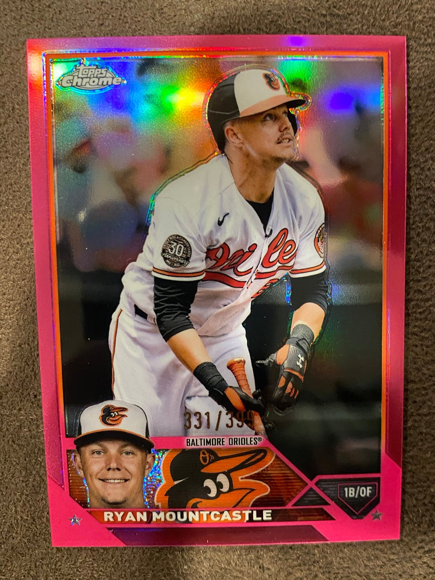 Ryan Mountcastle - 2023 Topps Chrome - Pink Refractor /399 - Orioles
