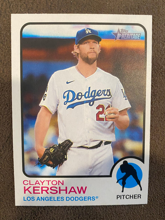 Clayton Kershaw - 2022 Topps Heritage High Number - Image Variation - Dodgers