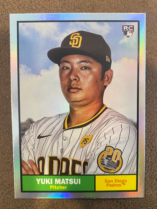 Yuki Matsui - 2024 Topps Archives - Rainbow Foil /199 - Padres