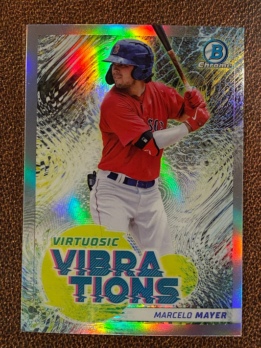 Marcelo Mayer - 2022 Bowman - Virtuosic Vibrations - Red Sox