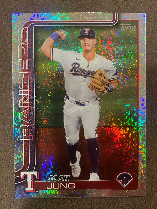 Josh Jung - 2025 Topps Series 1 - Holo Foil - Rangers