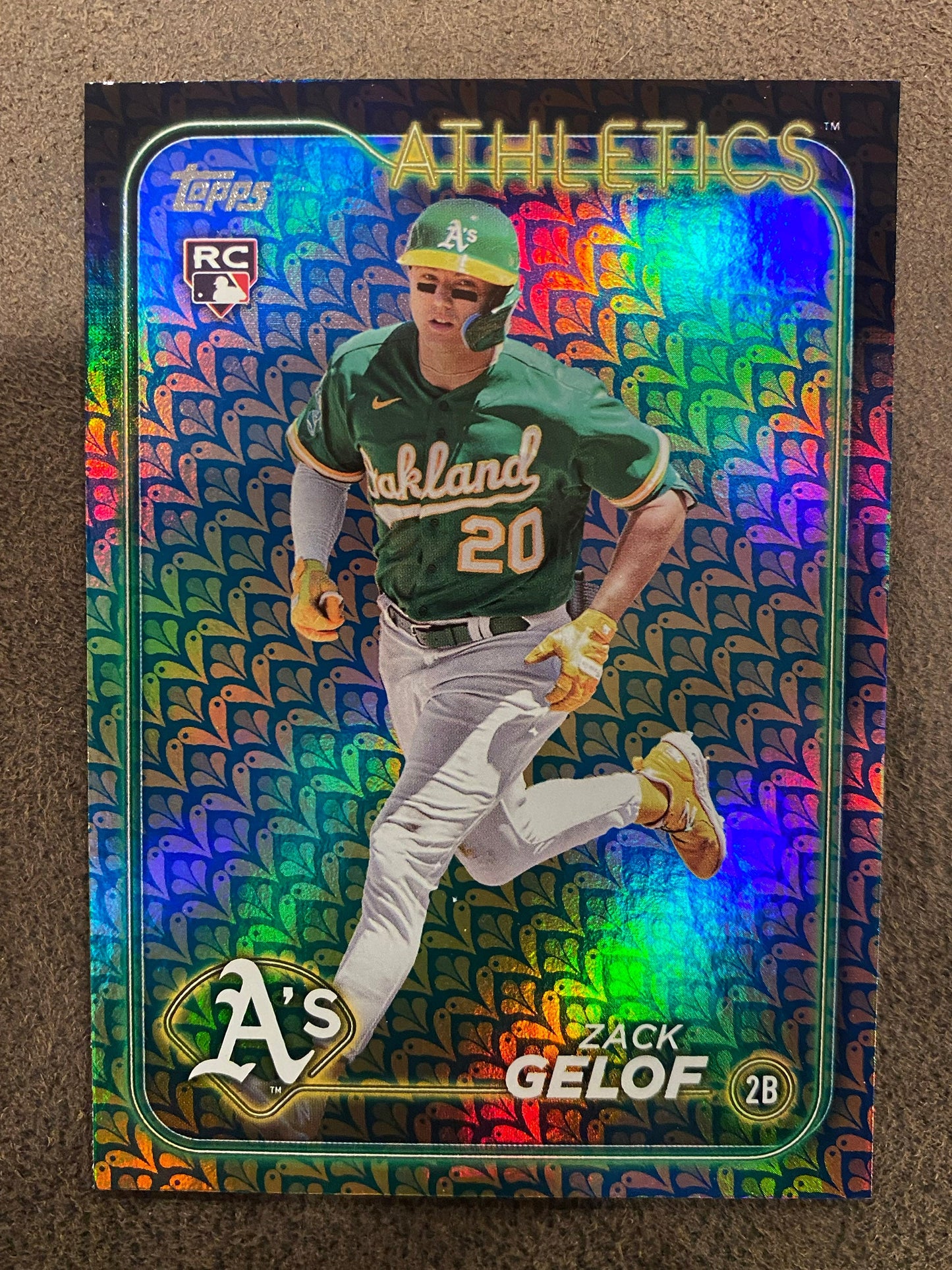 Zack Gelof - 2024 Topps Series 1 - Holiday Parallel - Athletics
