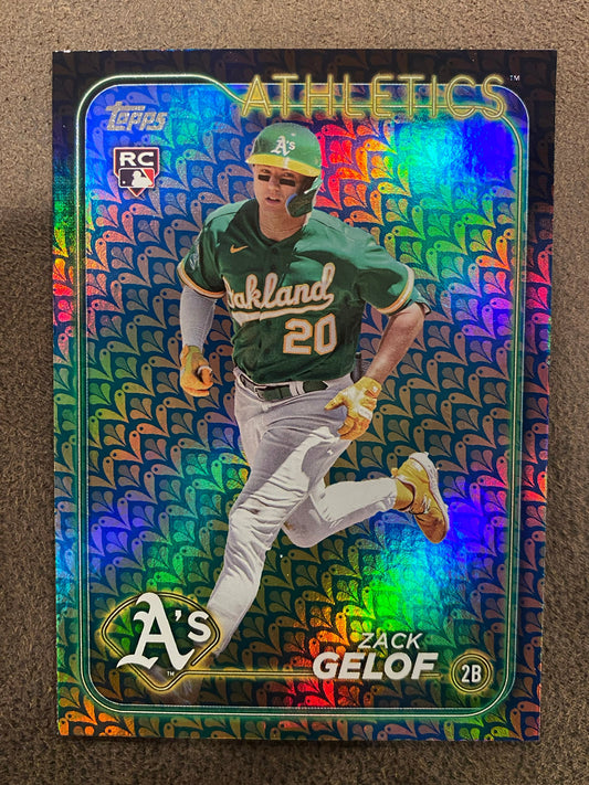 Zack Gelof - 2024 Topps Series 1 - Holiday Parallel - Athletics