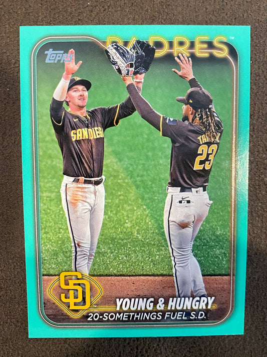 Jackson Merrill / Fernando Tatis Jr. - 2024 Topps Update - Aqua - Padres