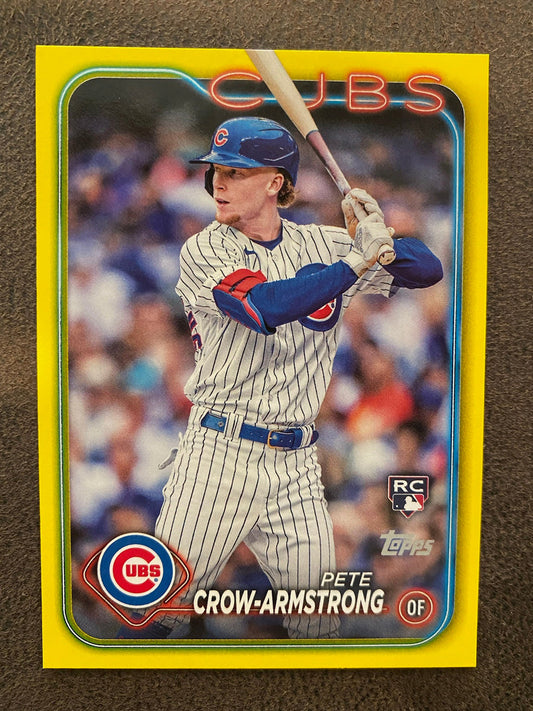Pete Crow Armstrong - 2024 Topps Series 2 - Yellow Parallel - Cubs