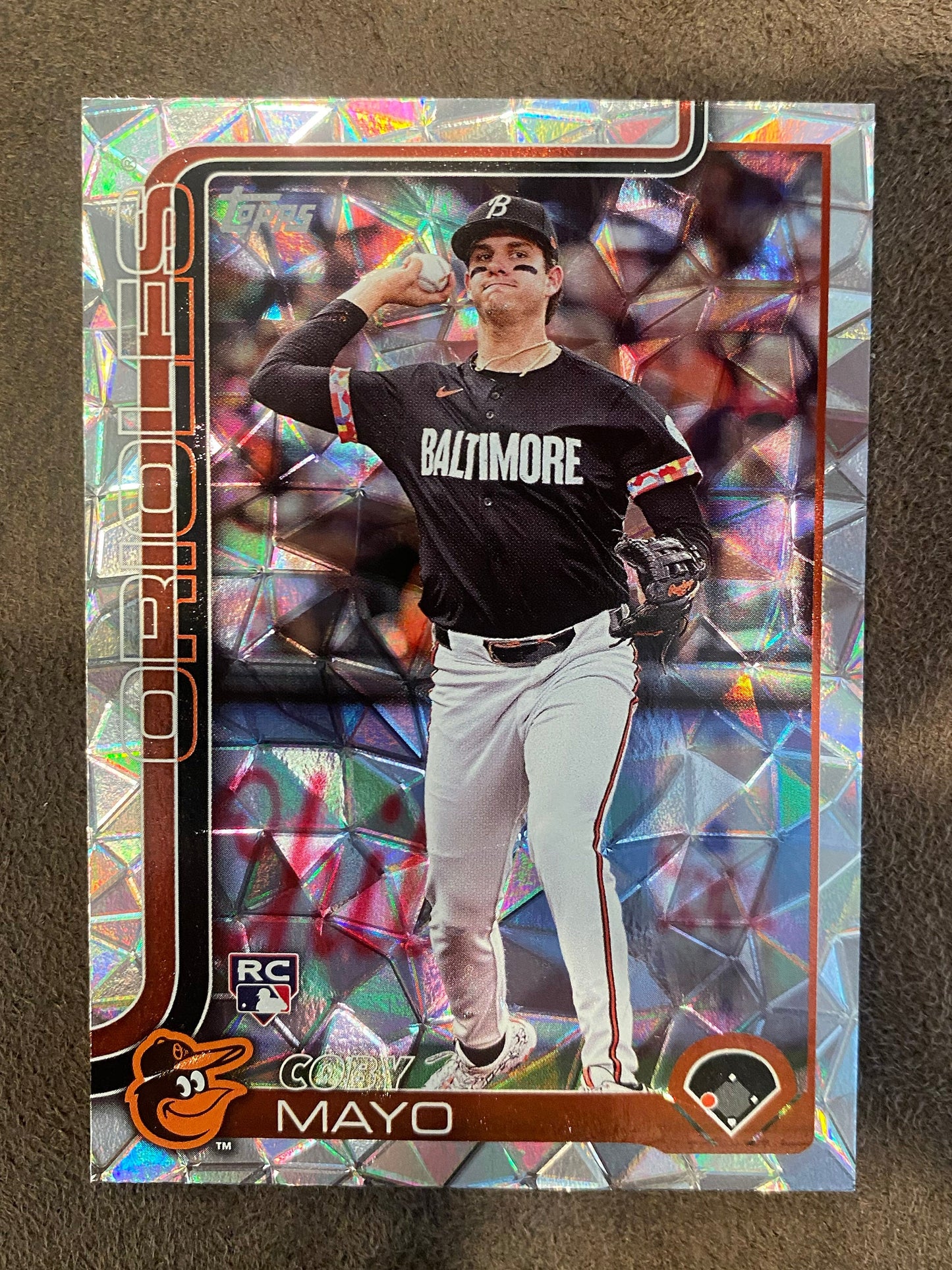 Coby Mayo - 2025 Topps Series 1 - Diamante - Orioles