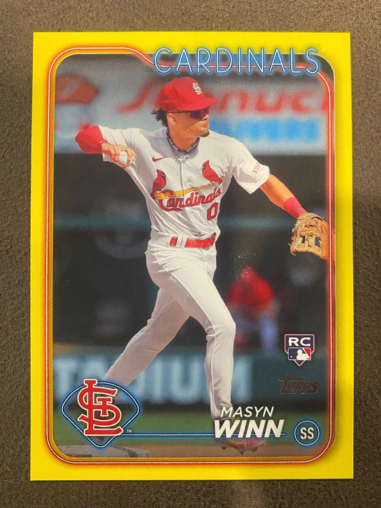 Mason Wynn - 2024 Topps Series 2 - Yellow Rookie - Cardinals